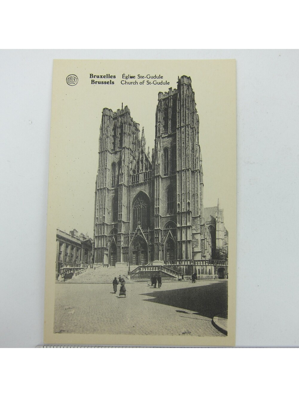 Postcard Brussels Belgium Church of St. Gudule Antique UNPOSTED